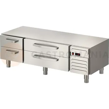 Chladicí podstavec, 1600x650x600 mm, 2 zásuvky GN 1/1, 2 zásuvky GN 2/1 | STALGAST, Linia 700