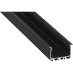 Profil hliníkový AL-PROFIL INSO BLACK 2M (10-0125-20) zapuštěný barva černá GXLP2043 Greenlux