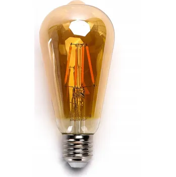 Žárovka Žárovka E27 LED filament ST64 10W RETRO medová edison jantarová amber 2200K