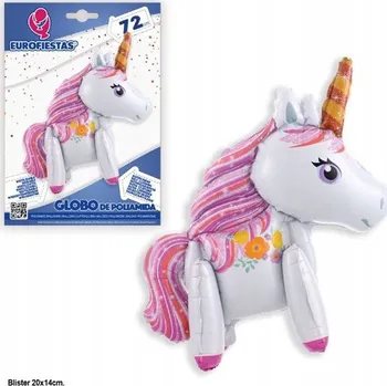 Balónek Ouda Party - Hliníkový 3D balónek jednorožec