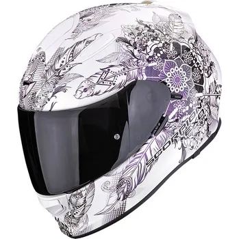 Helma na motorku SCORPION přilba EXO-491 Dream white/chameleon - XS