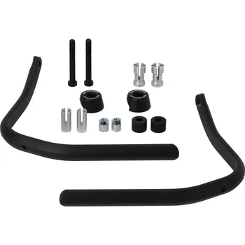 Zavazadlo na motocykl SW MOTECH Handguard mounting kit Black. For hollow handlebars. 22mm to 1 inch