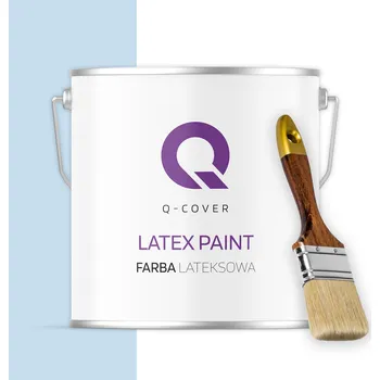 barva na zeď LATEXOVÁ BARVA NA VNITŘNÍ STĚNY A STROPY, BAREVNĚ ODOLNÁ, SVĚTLE MODRÁ H0169 5L, MATNÁ