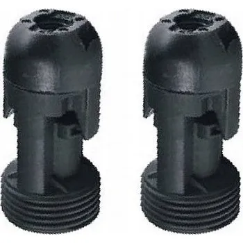 Objímka na žárovku Objímka E14 zúžená ČERNÁ patice žárovky 2x