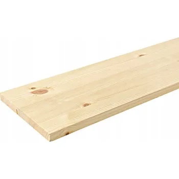 police Police z desky borovice lepené 120x1,8x20 cm, přírodní dřevo
