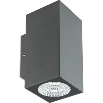 Venkovní osvětlení LED venkovní nástěnné svítidlo 490 lm 2700K IP65 antracit REDO QUAD 90817