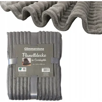 Prostěradlo Fleecová deka Fashion Z one 200 cm x 150 cm šedá