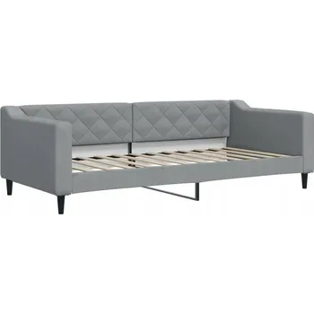 Pohovka Světle šedá pohovka s funkcí spaní 223 x 100 x 67 cm