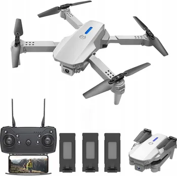Dron Skládací dron s HD 720p kamerou, 4 vrtule, doba letu 27 min, 1800 mAh