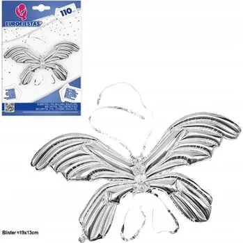 Balónek Ouda Party - Stříbrná křídla motýla - fóliový balónek