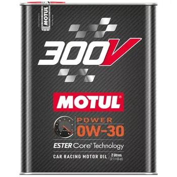 Provozní kapalina MOTUL Motorový olej 300V Power 0W-30 - 2L (110856) (Série MOTUL 300V POWER je vhodná pro některé aplikace motorů a je obzvláště doporučená pro kvalifikace, krátké závody a podobně, které vyžadují zvýšený výkon při vysokých otáčkách)