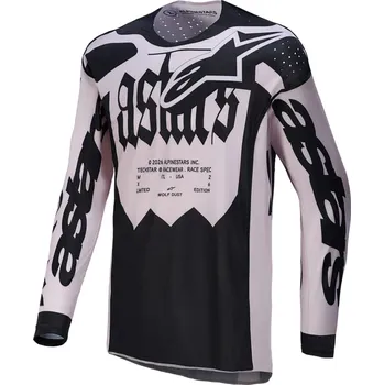 Cyklistické oblečení ALPINESTARS dres TECHSTAR limitovaná edice WOLF DUST písková/černá 2026 - S