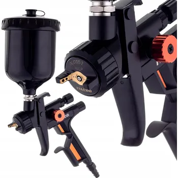 Stříkací pistole LAKOVACÍ PISTOLE S TRYSKOU 1,3 MM HVLP, PLASTOVÁ NÁDRŽ, PROFI