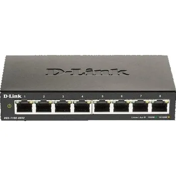 Switch D-Link DGS-1100-08V2 Gigabit Ethernet síťový switch (10/100/1000) Černý