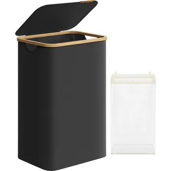 Koš na prádlo Koš na prádlo Songmics 90 l černý