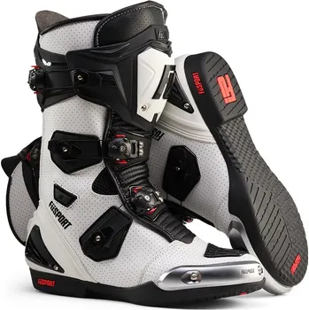 Moto obuv FÜSPORT boty XR1 Perforated white/black/white - 43