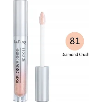 Přípravek na rty Bezbarvý lesk na rty s vícebarevnými třpytkami, hydratační IsaDora