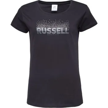 Dámské tričko Dámské tričko Russell Athletic SS T-SHIRT L Černá, Bílá