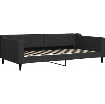 Pohovka Černá pohovka s funkcí spaní 223 x 110 x 67 cm