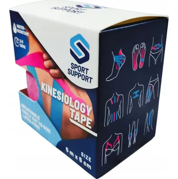 Tejpovací páska Kineziologická tejpovací páska prodyšná voděodolná 5 m x 5 cm