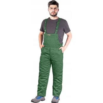 montérky REIS Zateplené pracovní kalhoty s laclem SMO-PLUS, zelené, XXL