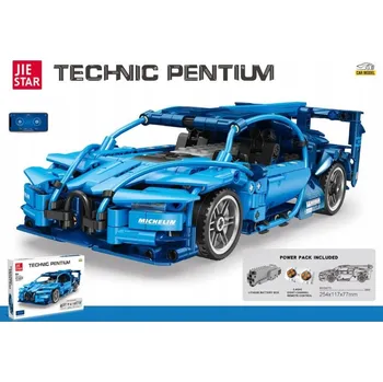 ostatní stavebnice STAVEBNICE SPORTOVNÍ AUTO NA DÁLKOVÉ OVLÁDÁNÍ BUGATTI STAVEBNICE 523 DÍLKŮ