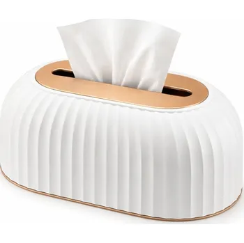 Zásobník na papírové ručníky KRABIČKA NA KAPESNÍKY KRABIČKA NA UBROUSKY PODAVAČ BÍLÝ Elegantní