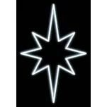 DECOLED LED světelná hvězda, závěsná 3D tisk, 45x70 cm, ledově bílá, bílá