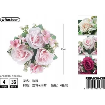 umělá květina Růžový věnec 25 cm