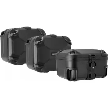 Zavazadlo na motocykl SW MOTECH Adventure set DUSC Black. R 1300 GS Adv (24-). BMW top case holder