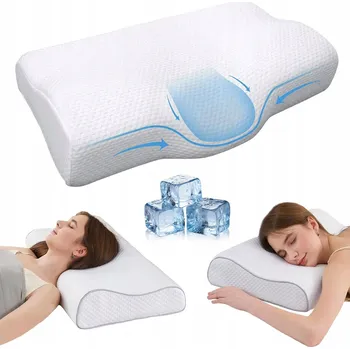 Polštář Ortopedický polštář na spaní MEMORY profilovaný pro spaní na boku a na zádech, pěnový