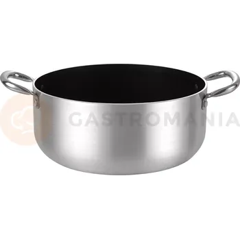 Pánev Nízký hrnec s nepřilnavým povrchem, vhodný pro indukční varné desky, 240 mm | STALGAST, Premium Line