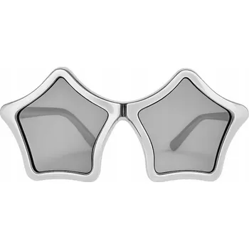 Karnevalový doplněk Brýle stříbrné hvězdy