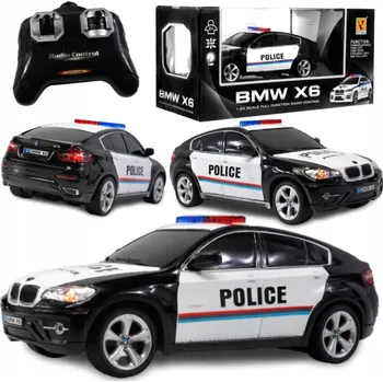 RC model auta RC model Ramiz Police BMW X6 Policejní auto na dálkové ovládání 1:24 pro děti 8+