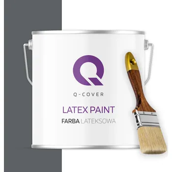 barva na zeď LATEXOVÁ BARVA NA VNITŘNÍ STĚNY A STROPY, BAREVNĚ ODOLNÁ, ANTRACIT H0912 5L