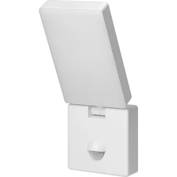 Venkovní osvětlení LED fasádní svítidlo s pohybovým senzorem venkovní 10W IP65 bílé nastavitelné