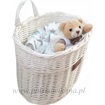 Úložný box Koš na hračky Polska Wiklina 24x22 cm bělený