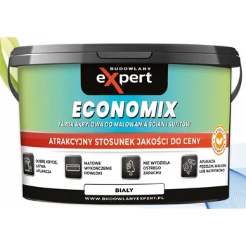 barva na zeď BARVA Akrylátová emulze bílá na stěny a stropy interiérová k malování 9L