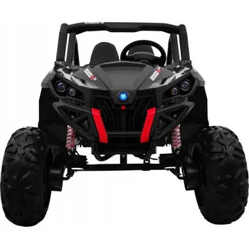 Dětské elektrovozidlo Dětské elektrické autíčko Buggy SuperStar černé + pohon 4x4 + dálkové ovládání + kufr + MP3 LED