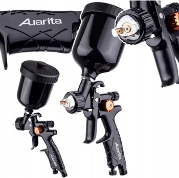 Stříkací pistole MINI LAKÝRNICKÁ PISTOLE HVLP TRYSKA 1,0MM PRO OPRAVY S NÁDRŽKOU 250ML