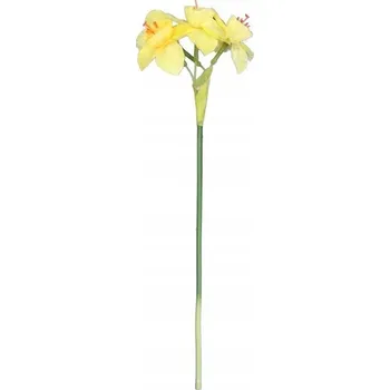 umělá květina Umělá Větvička se žlutými narcisy 42 cm Velikonoce květiny do vázy