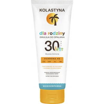 Přípravek na opalování Emulze na opalování Kolastyna Family SPF 30, 250 ml, voděodolná