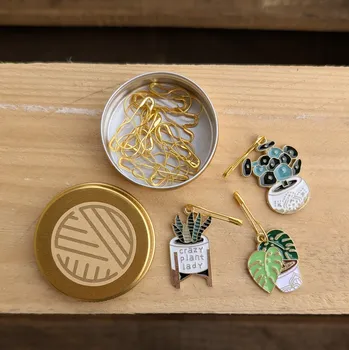 Nástroj na niť a příze Annie's Knit Špendlíkový značkovač - plants