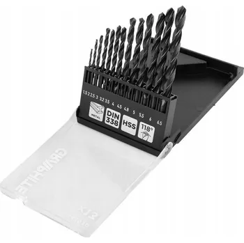 Vrták Vrtáky do kovu HSS, 1,5 - 6,5 mm, sada ks , GRAPHITE 54T930