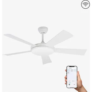 SAONA L LED, bílá, stropní ventilátor s DC motorem SMART - FARO