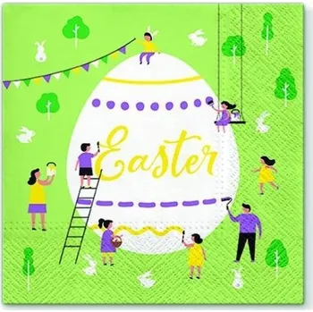 Papírový ubrousek Ubrousky PAW Dekor L (20ks) Egg Art