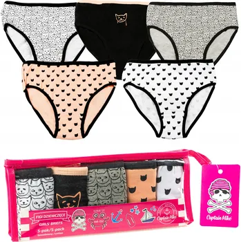 Dívčí spodní prádlo Dívčí spodní prádlo Captain Mike, balení 5 kusů, velikost 134/140