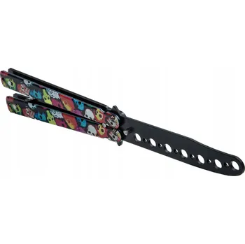 kapesní nůž Tréninkový motýlek Balisong - Funky lebka CS:GO