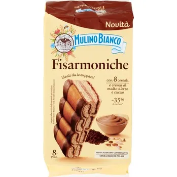 Piškoty s čokoládovou náplní Dort Fisarmoniche 264 g Mulino Bianco