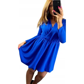 Dámské šaty V578 ŠATY BOMBIČKA S OBÁLKOVÝM VÝSTŘIHEM CHABROVÁ vel. 50 (5XL)